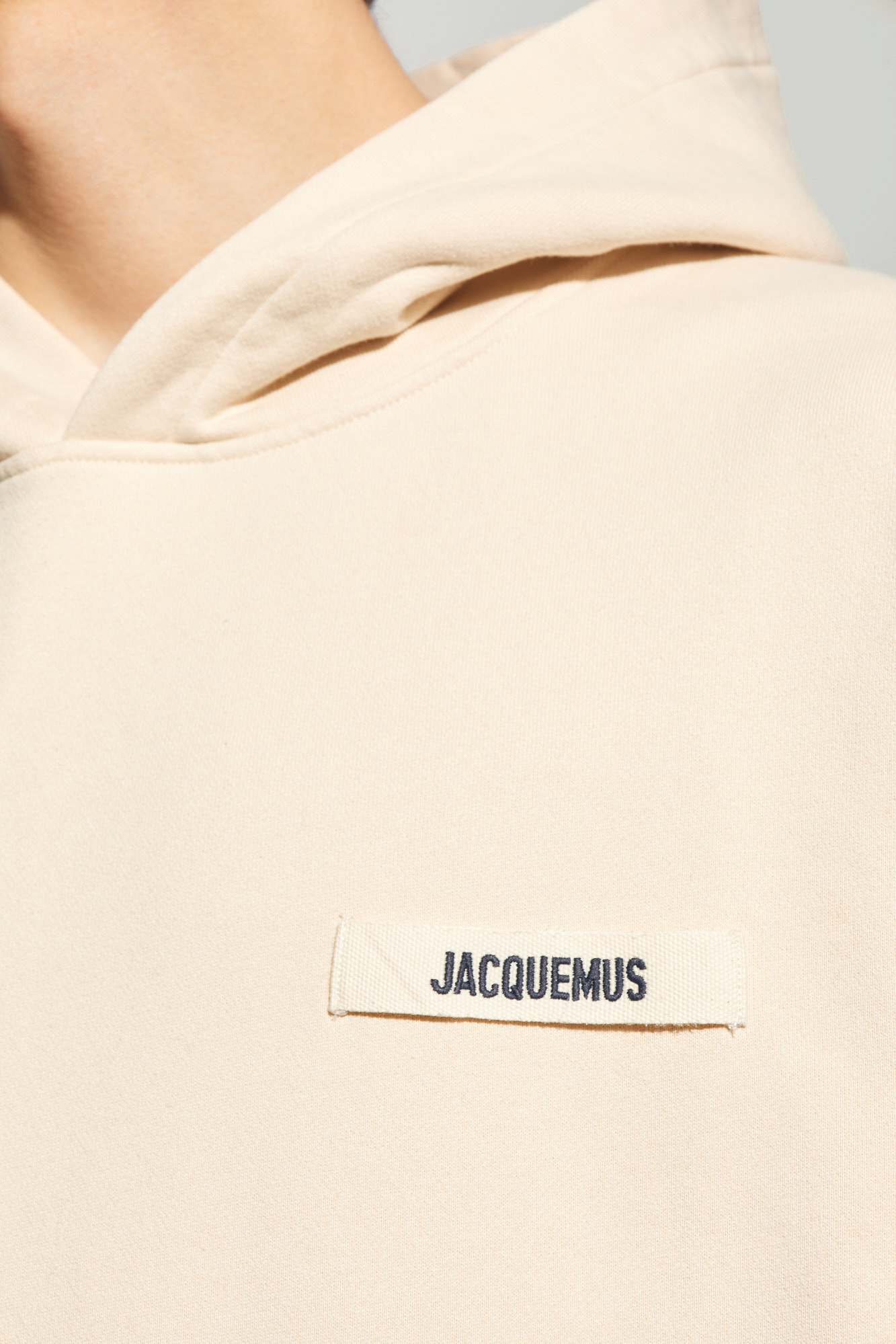 パーカー・フーディ JACQUEMUS Men Sweater 245JS247 BEIGE Jacquemus Sweatshirt - Beige - Men | 245JS2472036150 | thebs.com